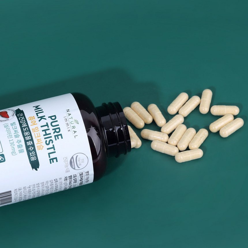 퓨어 밀크씨슬 영양제 700mg x 180캡슐 (6개월분) 간 실리마린