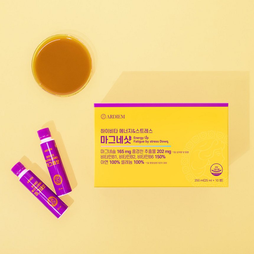 아르디엠 하이비타 에너지&스트레스 마그네샷 250ml 10개입, 1개