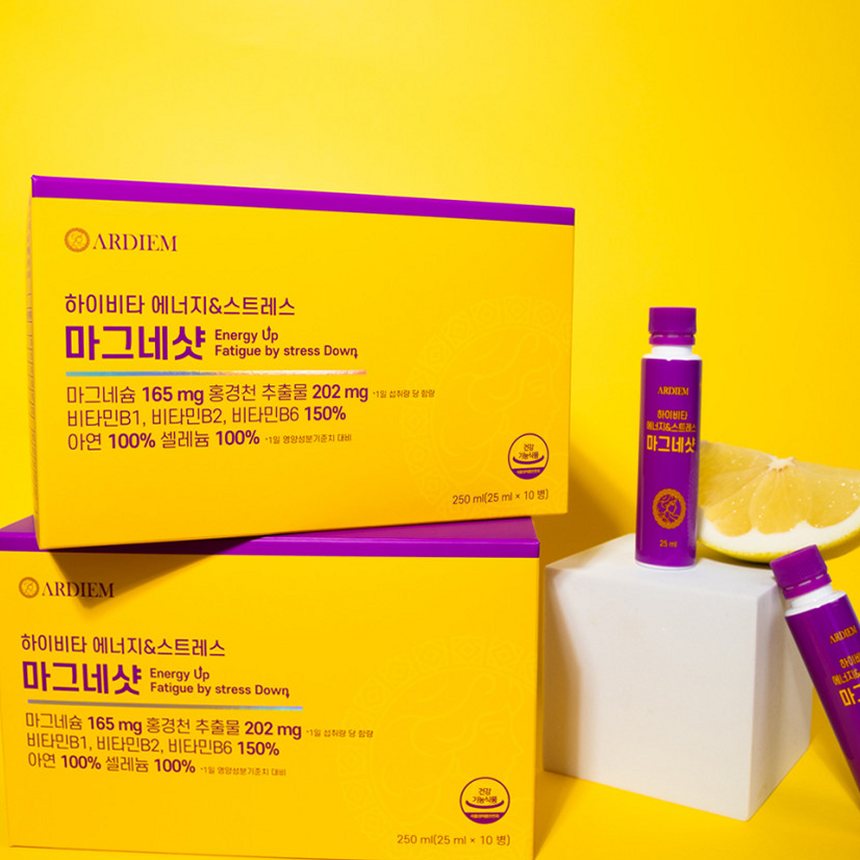 아르디엠 하이비타 에너지&스트레스 마그네샷 250ml 10개입, 1개