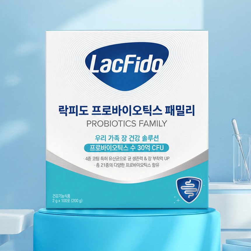 락피도 프로바이오틱스 온가족 유산균 패밀리 30억CFU 2g 100포, 1개